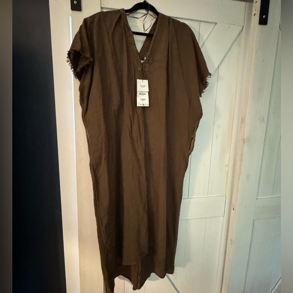 Zara Dresses & Skirts - LINEN BLEND TUNIC DRESS ZW COLLECTION